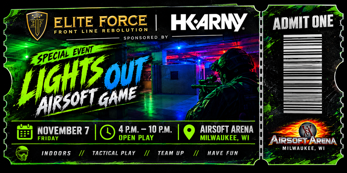 AIRSOFT ARENA LIGHTS OUT PRESALE EVENT ONLY